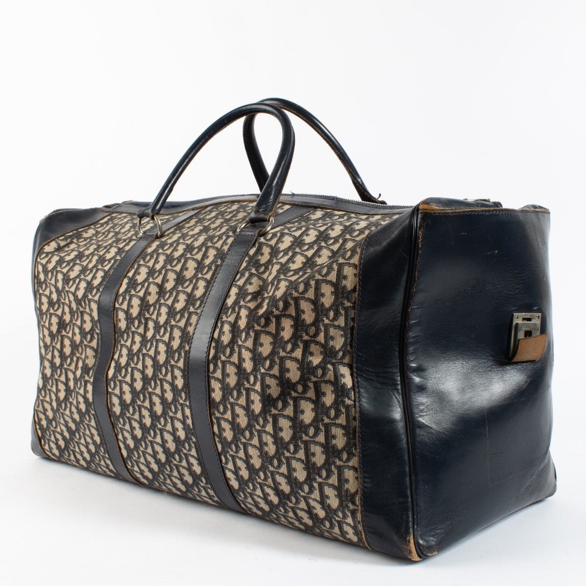Authentic second hand Christian Dior Blue Oblique Travel Bag on Labellov.com