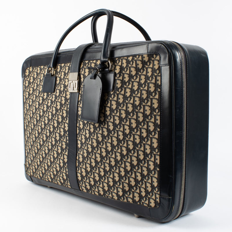 Authentic second hand Christian Dior Blue Oblique Suitcase on Labellov.com
