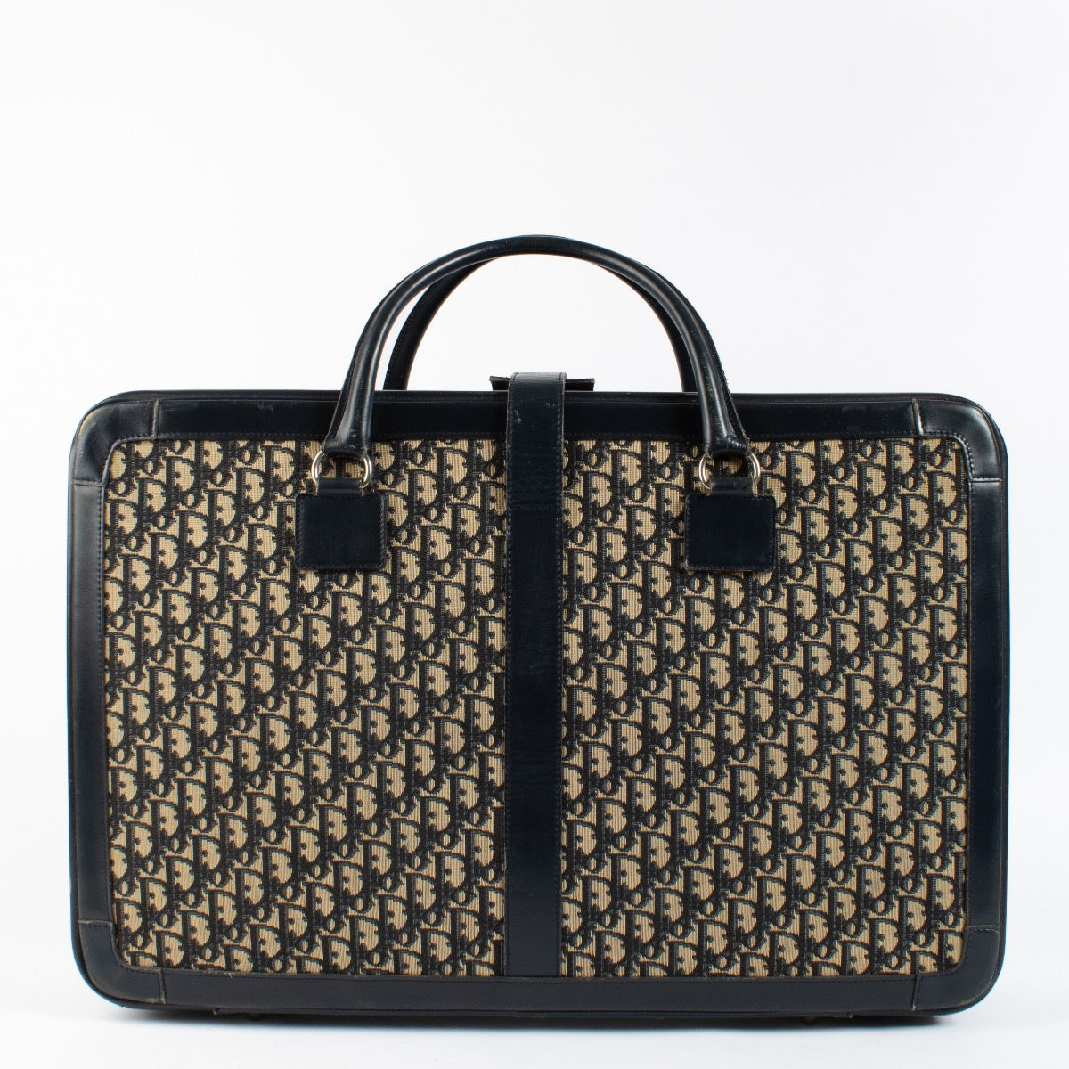 Authentic second hand Christian Dior Blue Oblique Suitcase on Labellov.com