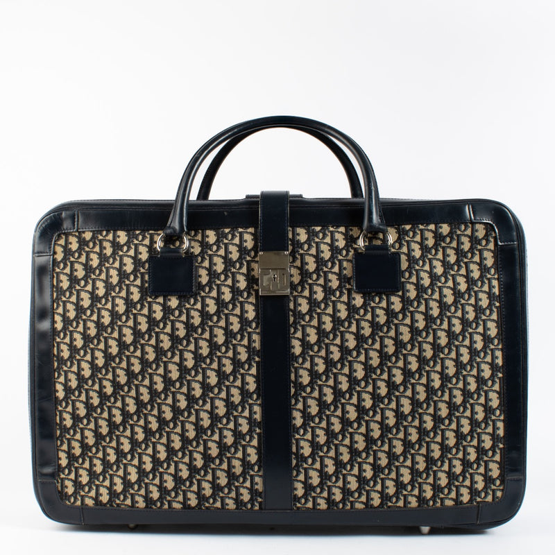 Authentic second hand Christian Dior Blue Oblique Suitcase on Labellov.com