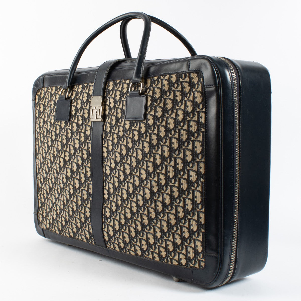 Authentic second hand Christian Dior Blue Oblique Suitcase on Labellov.com