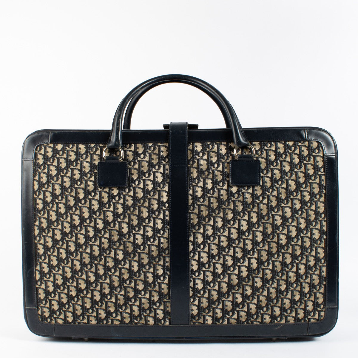 Authentic second hand Christian Dior Blue Oblique Suitcase on Labellov.com