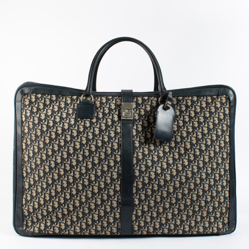 Authentic second hand Christian Dior Blue Oblique Suitcase Large on Labellov.com