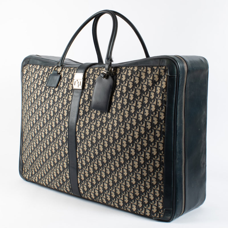 Authentic second hand Christian Dior Blue Oblique Suitcase Large on Labellov.com