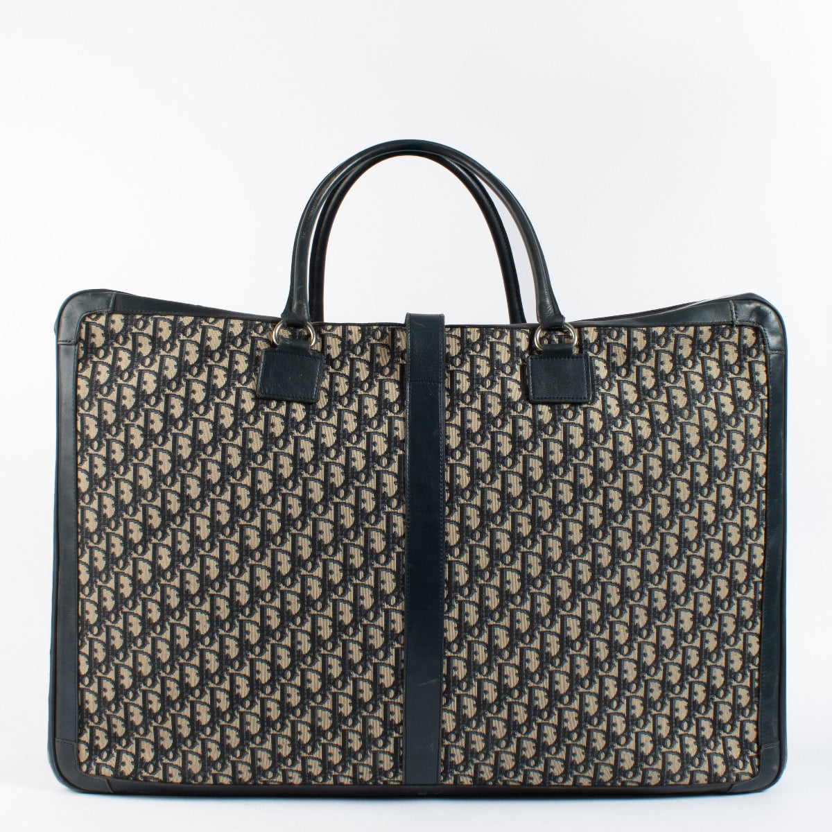 Authentic second hand Christian Dior Blue Oblique Suitcase Large on Labellov.com