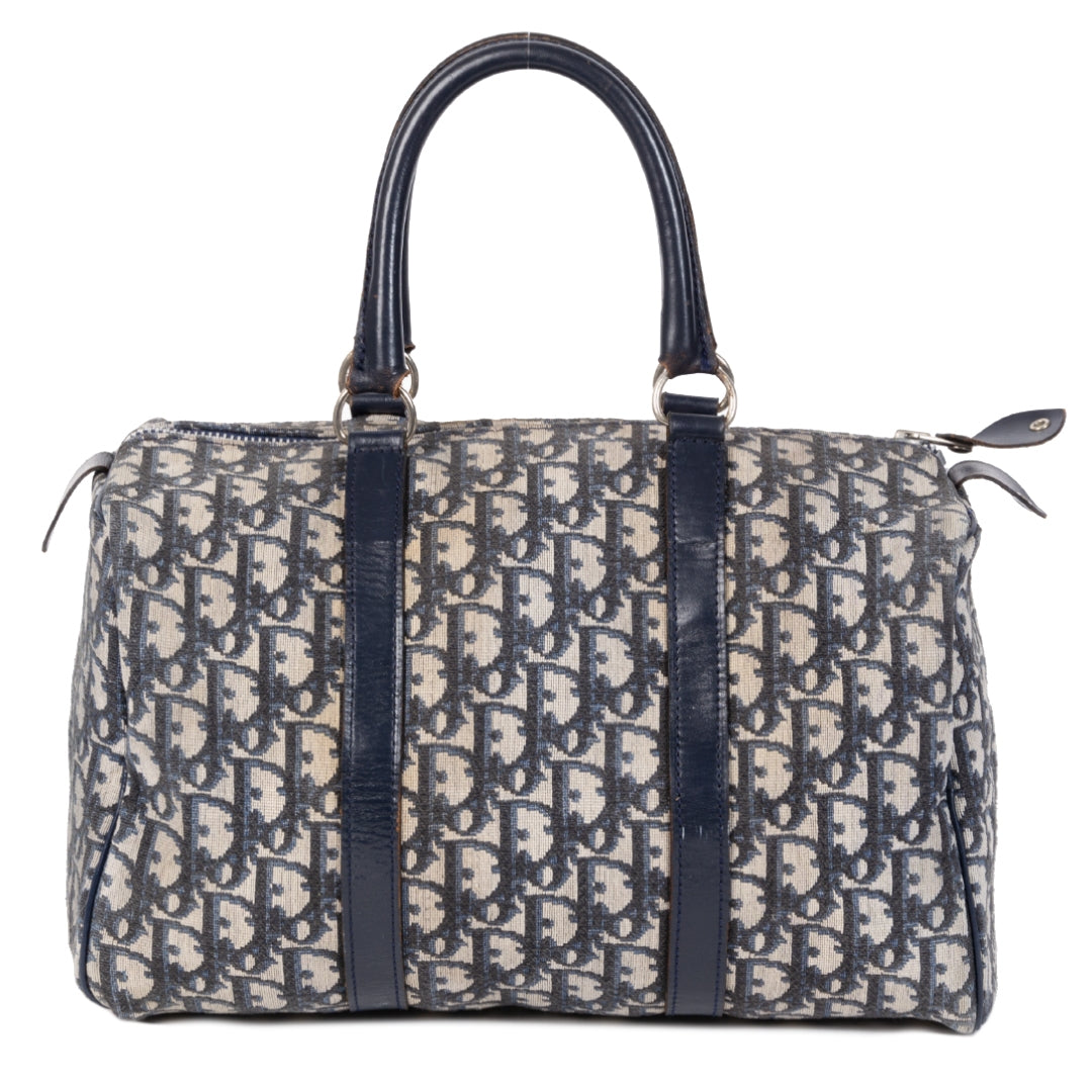 Authentieke Tweedehands Dior Monogram Boston Bag juiste prijs veilig online shoppen luxe merken webshop winkelen Antwerpen België mode fashion