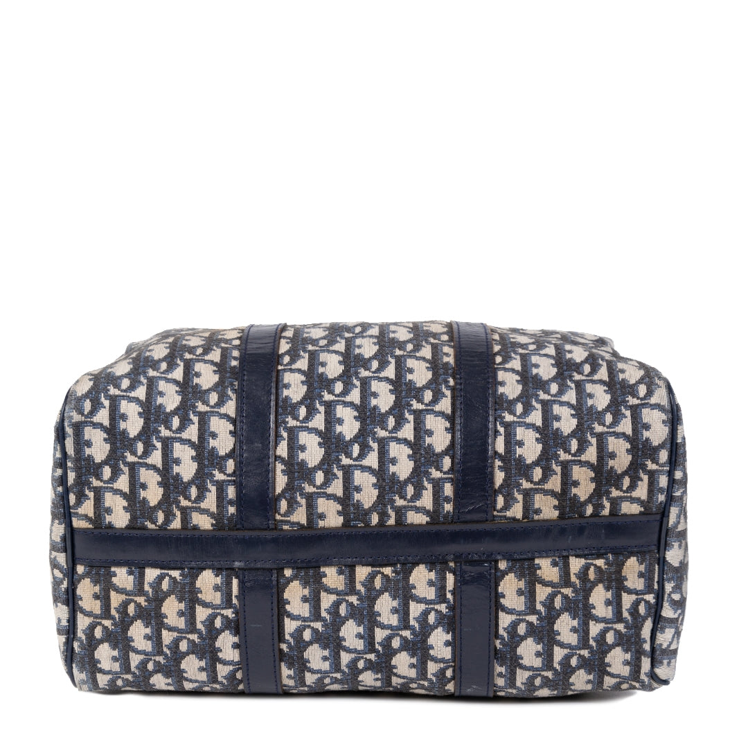 Authentieke Tweedehands Dior Monogram Boston Bag juiste prijs veilig online shoppen luxe merken webshop winkelen Antwerpen België mode fashion