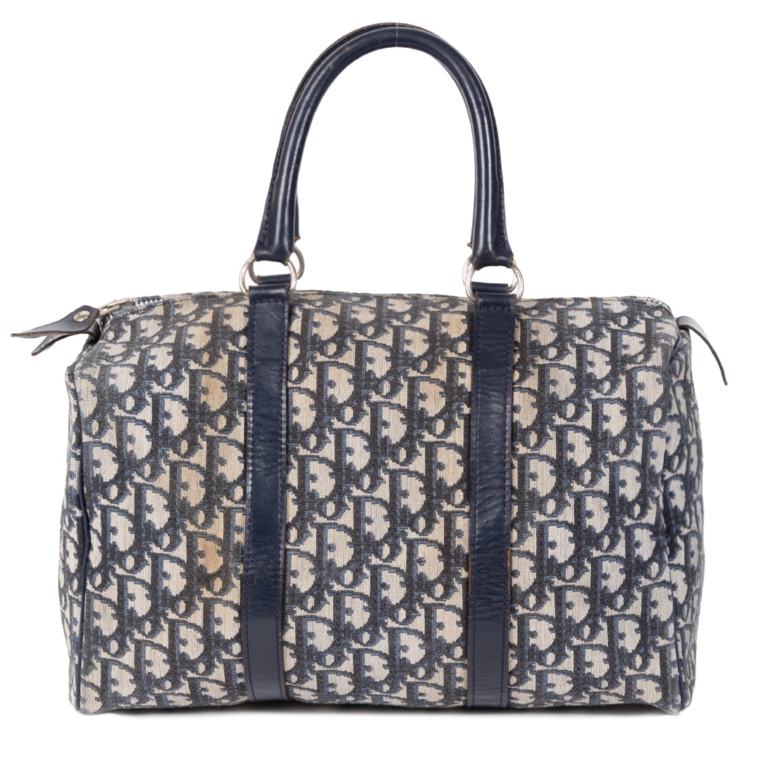 Authentieke Tweedehands Dior Monogram Boston Bag juiste prijs veilig online shoppen luxe merken webshop winkelen Antwerpen België mode fashion