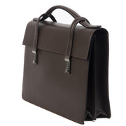 Authentieke Tweedehands Delvaux Dark Brown Briefcase juiste prijs veilig online shoppen luxe merken webshop winkelen Antwerpen België mode fashion