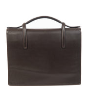 Authentieke Tweedehands Delvaux Dark Brown Briefcase juiste prijs veilig online shoppen luxe merken webshop winkelen Antwerpen België mode fashion