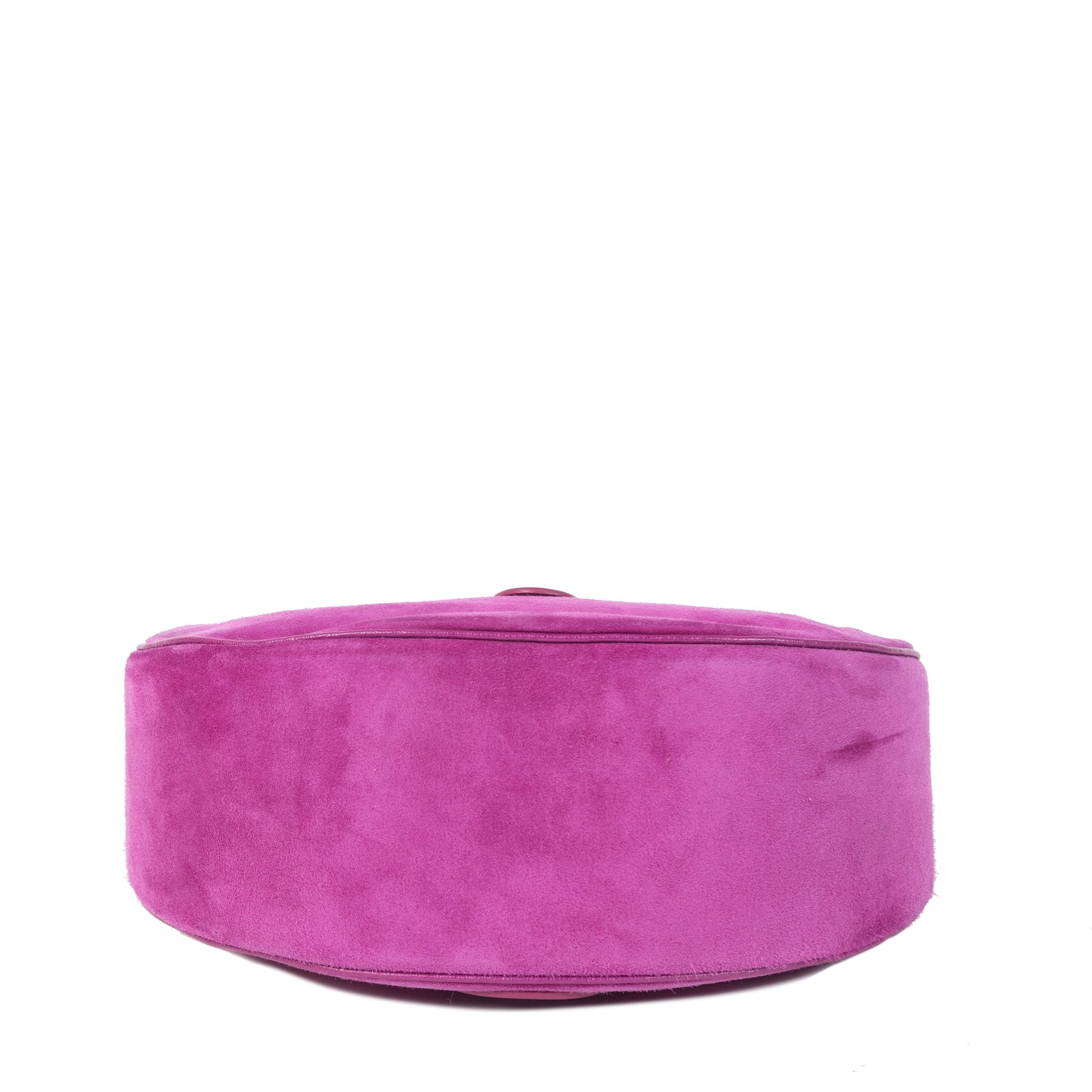 Authentique seconde-main vintage Delvaux Camille XS Suede Fuchsia achète en ligne webshop LabelLOV