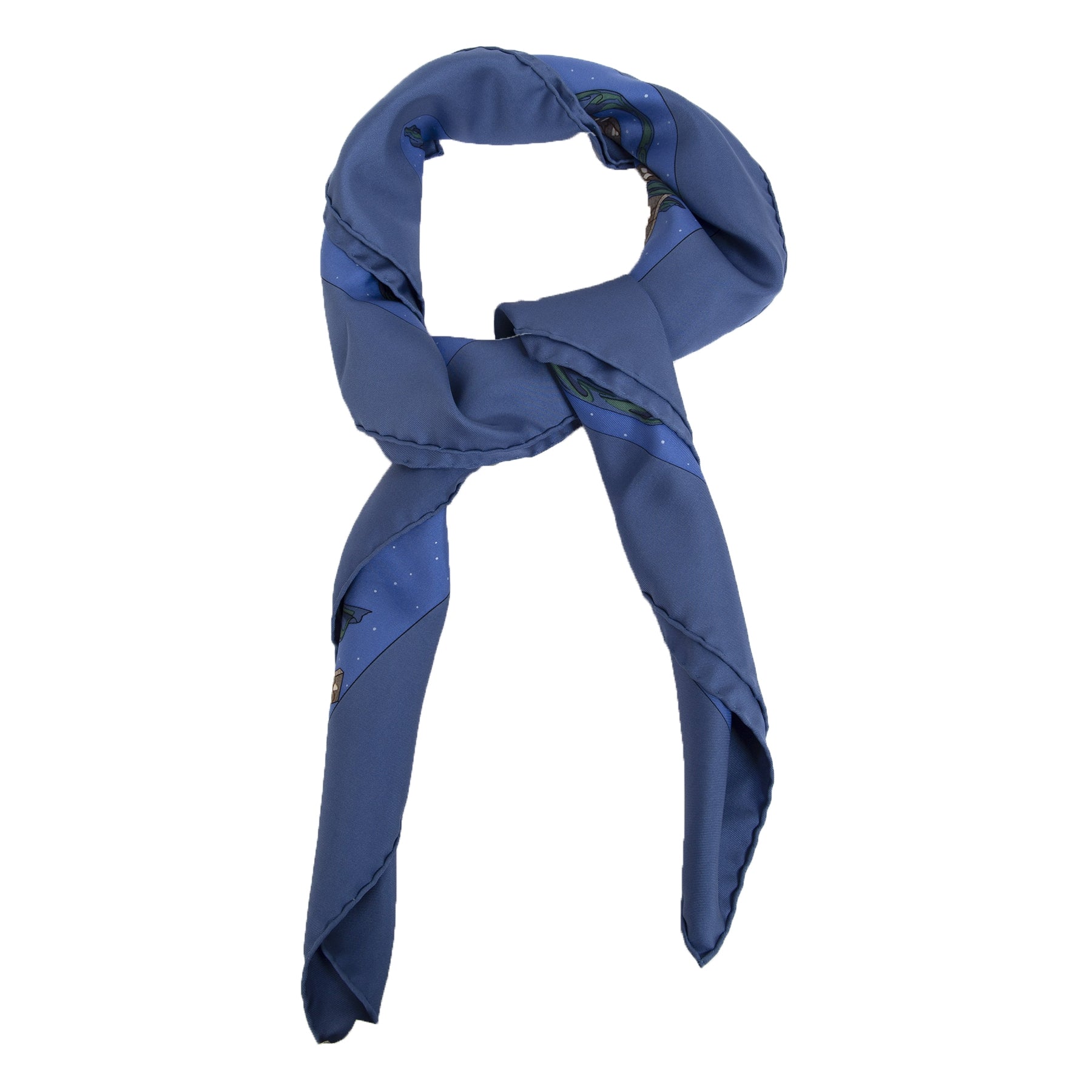 Authentieke Tweedehands Hermès Silk Carré Scarf 'Cavaliers des Nuages' juiste prijs veilig online shoppen luxe merken webshop winkelen Antwerpen België mode fashion