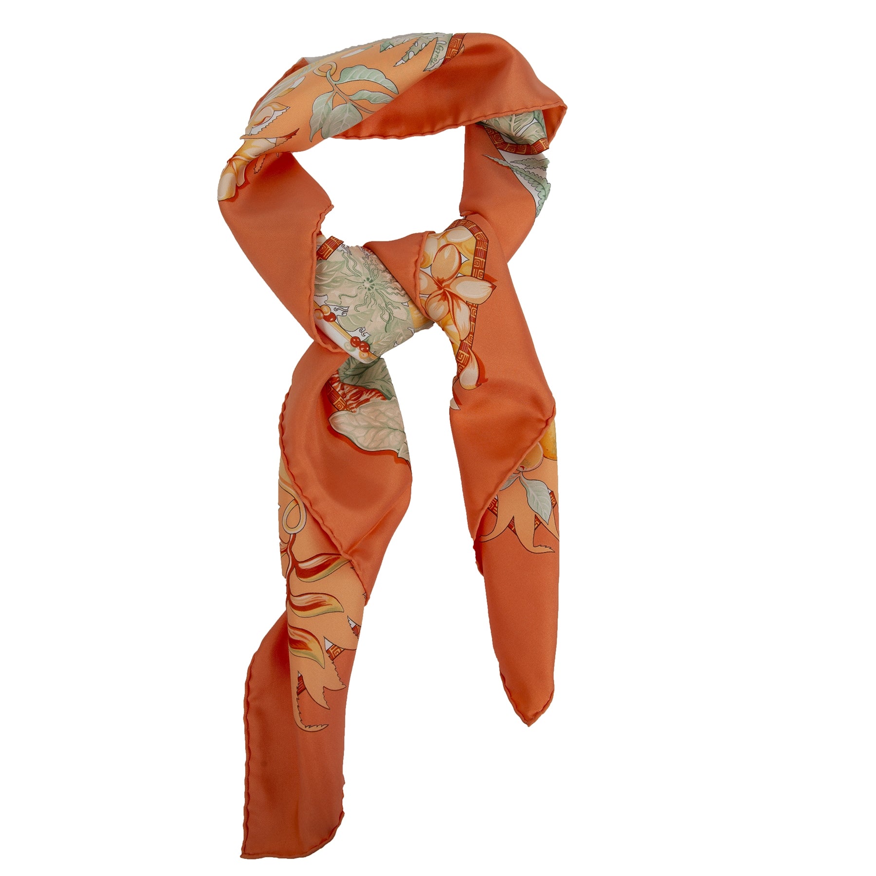 Authentieke Tweedehands Hermès SIlk Carré Scarf 'Aloha' juiste prijs veilig online shoppen luxe merken webshop winkelen Antwerpen België mode fashion