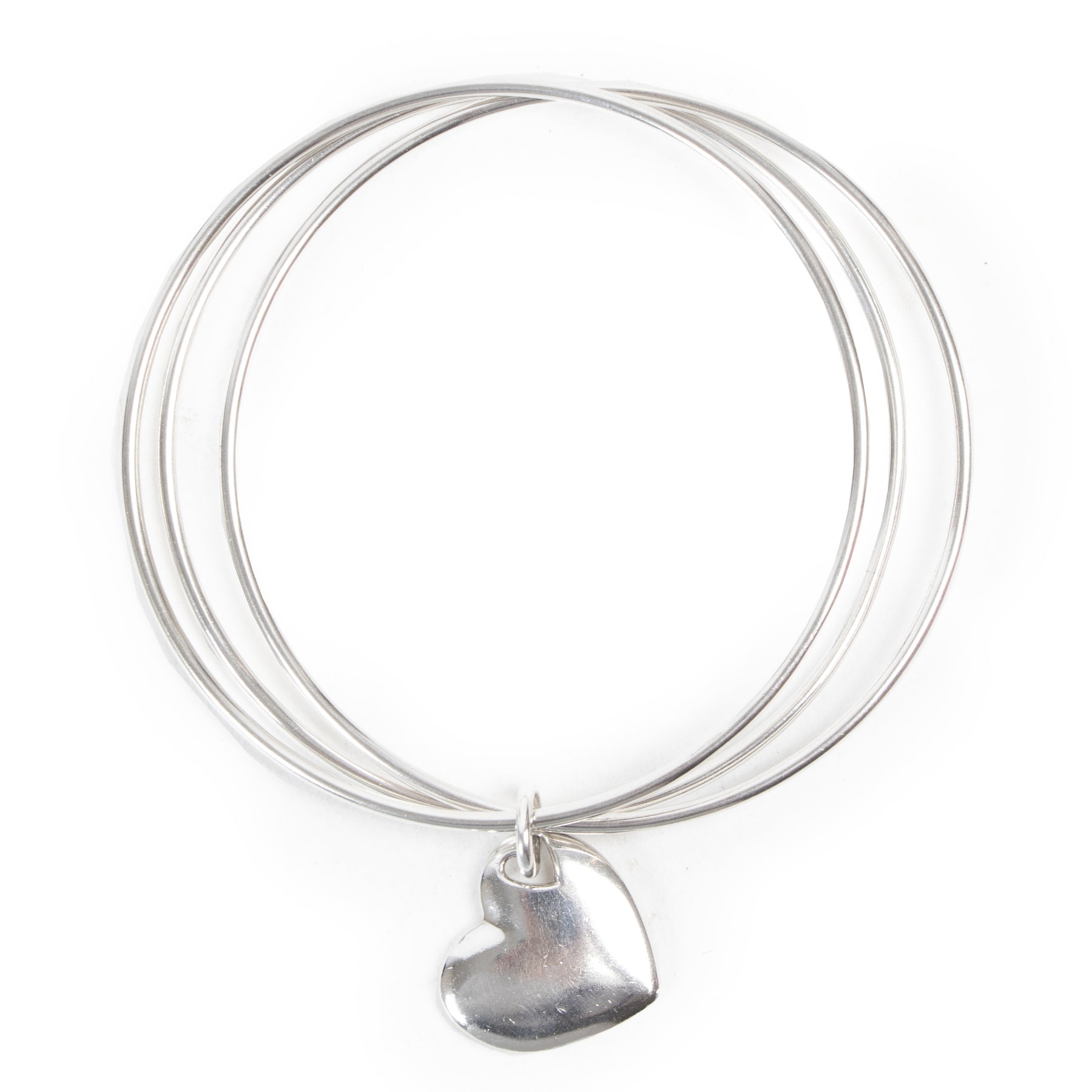 Authentieke Tweedehands Tiffany & Co Silver Bracelet With Dangling Heart juiste prijs veilig online shoppen luxe merken webshop winkelen Antwerpen België mode fashion