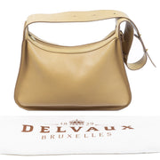 Authentieke Tweedehands Delvaux Yellow Shoulder Bag juiste prijs veilig online shoppen luxe merken webshop winkelen Antwerpen België mode fashion