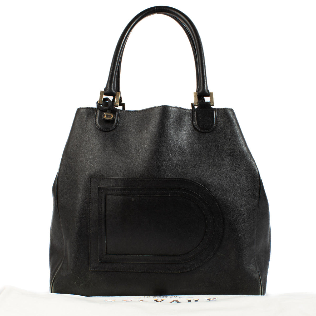 Delvaux Zwarte Louise Shopper Tas