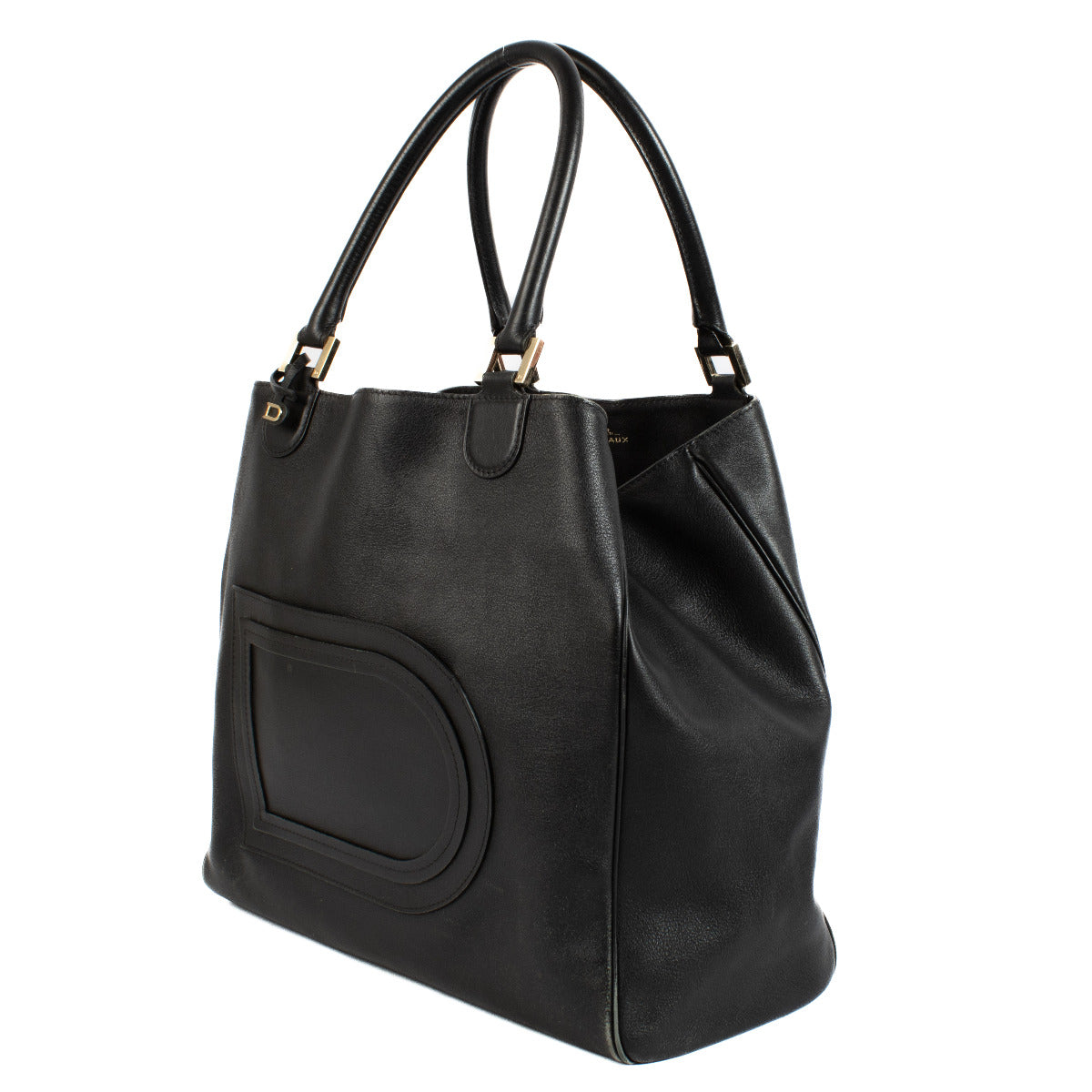 Delvaux Zwarte Louise Shopper Tas