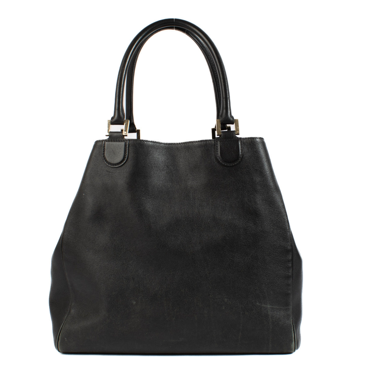 Delvaux Zwarte Louise Shopper Tas