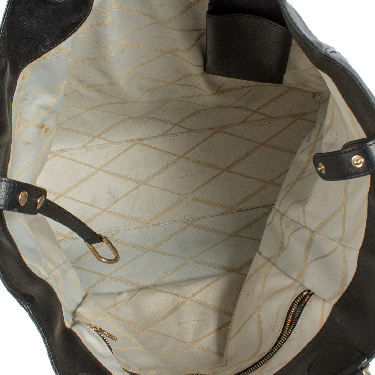 Delvaux Zwarte Louise Shopper Tas