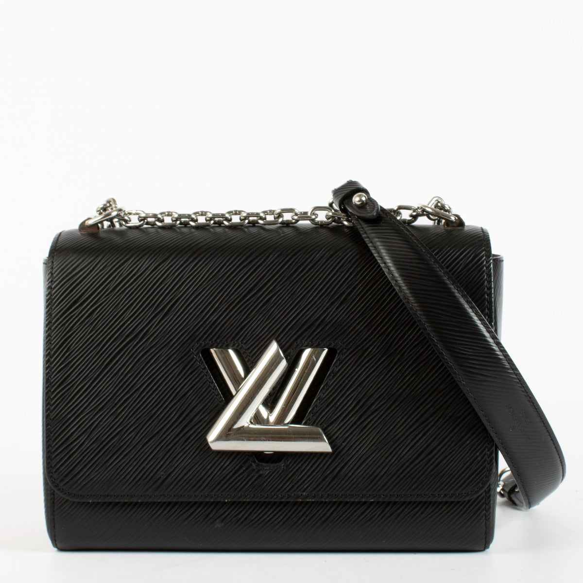 Authentic preloved Louis Vuitton Black LV twist MM on Labellov.com