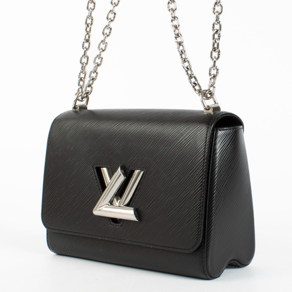 Authentic preloved Louis Vuitton Black LV twist MM on Labellov.com