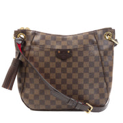 Authentieke Tweedehands Louis Vuitton Damier Ebene South Bank Besace Bag juiste prijs veilig online shoppen luxe merken webshop winkelen Antwerpen België mode fashion