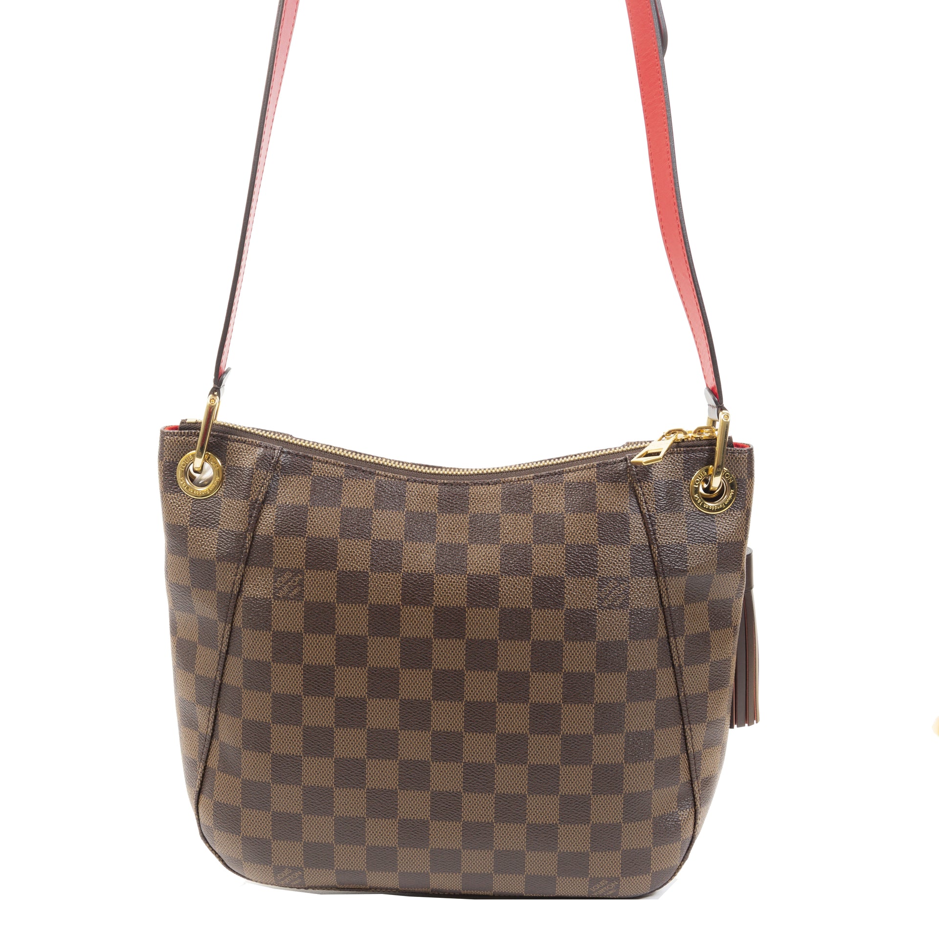 Authentieke Tweedehands Louis Vuitton Damier Ebene South Bank Besace Bag juiste prijs veilig online shoppen luxe merken webshop winkelen Antwerpen België mode fashion