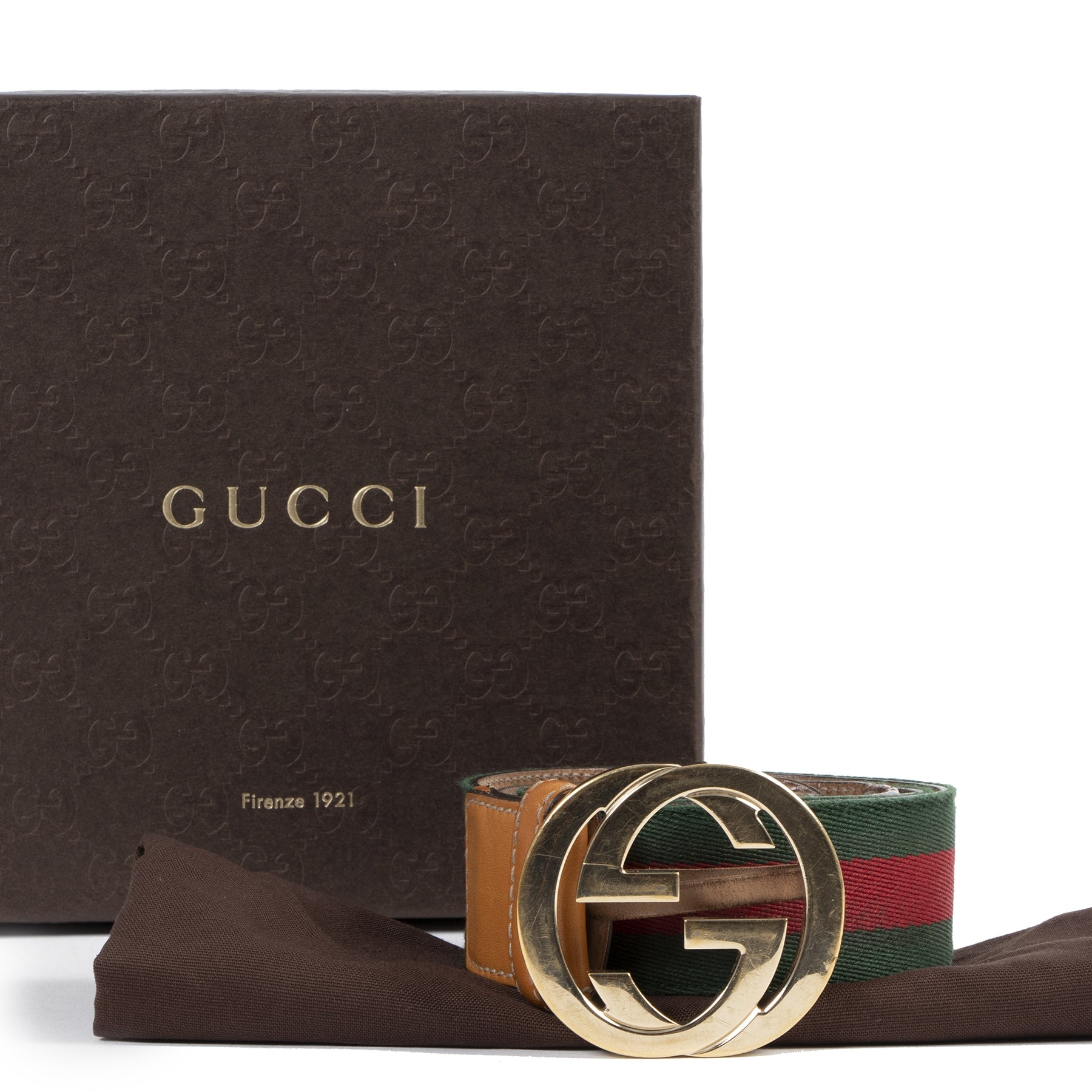 Gucci Web Belt - size 90 100% authentic for the best price at Labellov