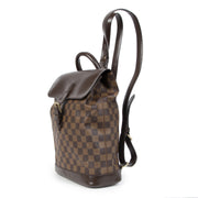 Authentieke Tweedehands Louis Vuitton Soho Damier Ebene Backpack juiste prijs veilig online shoppen luxe merken webshop winkelen Antwerpen België mode fashion