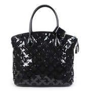 Authentique seconde-main vintage Louis Vuitton Black Patent Leather Fascination Lock It Bag achète en ligne webshop LabelLOV