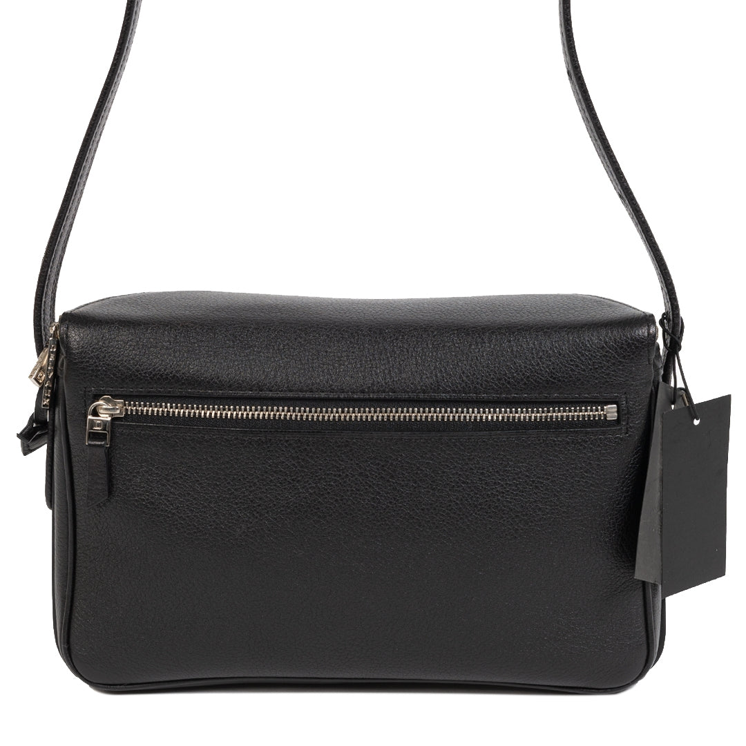 Delvaux Zwart Leren Crossbody Tas