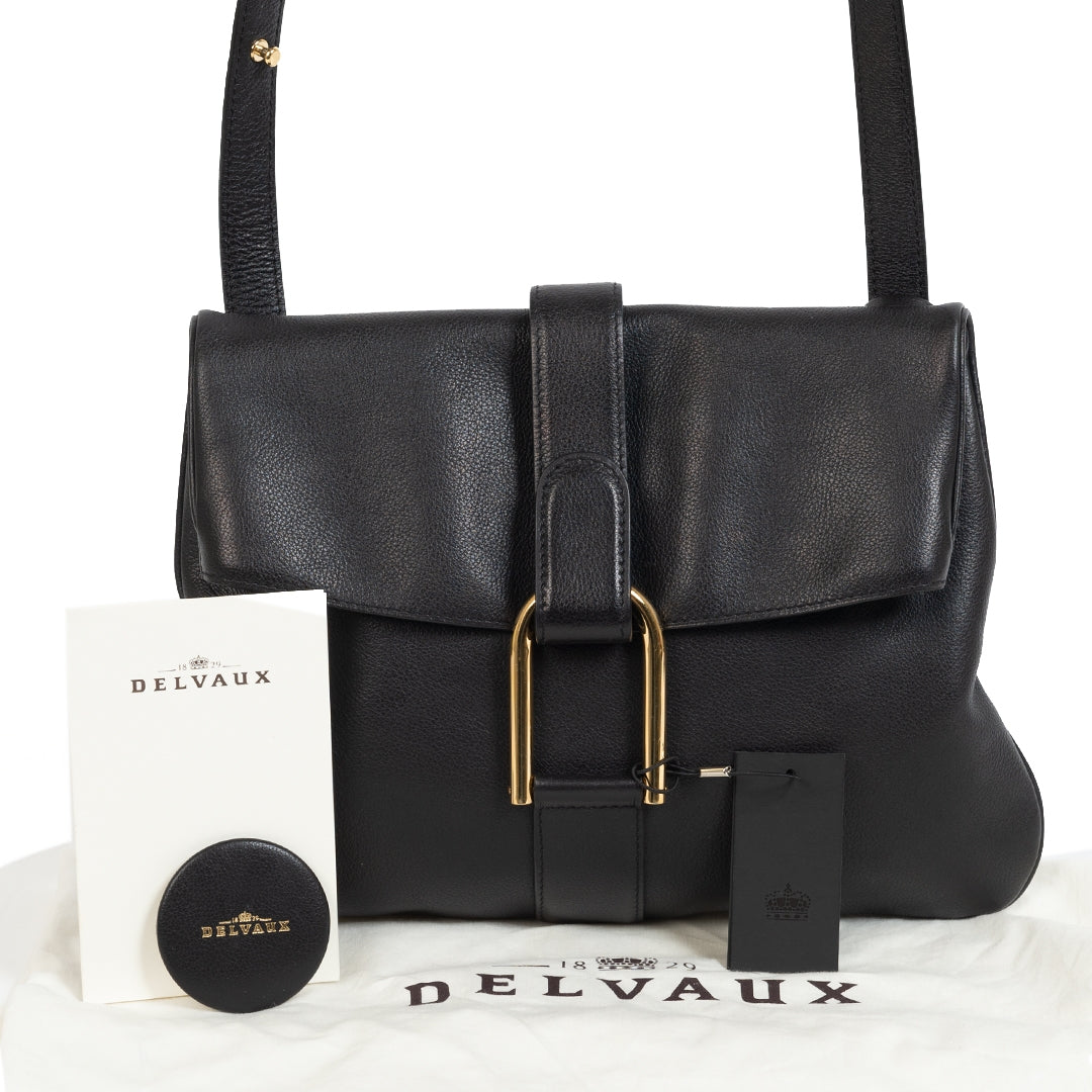 Delvaux Black Givry Crossbody Bag te koop