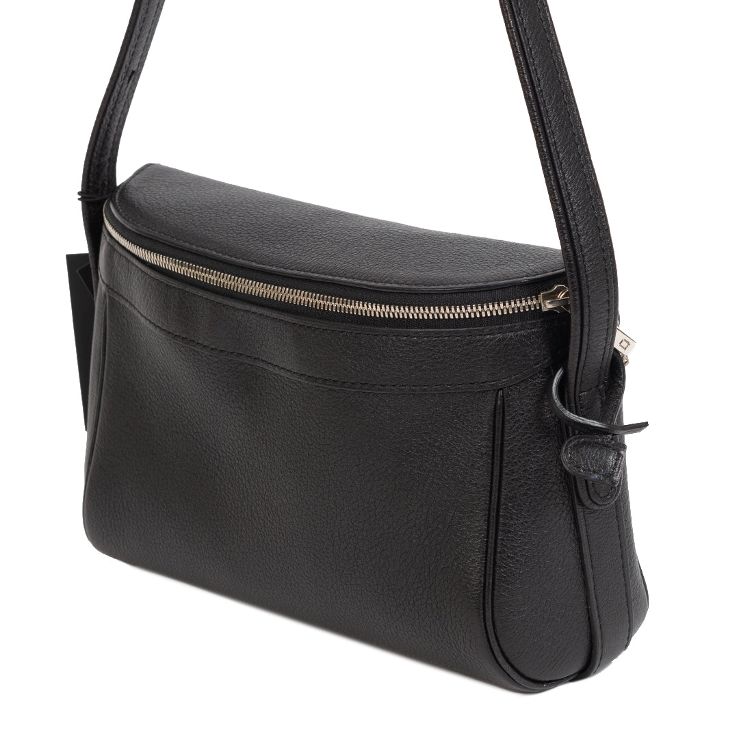 Delvaux Zwart Leren Crossbody Tas