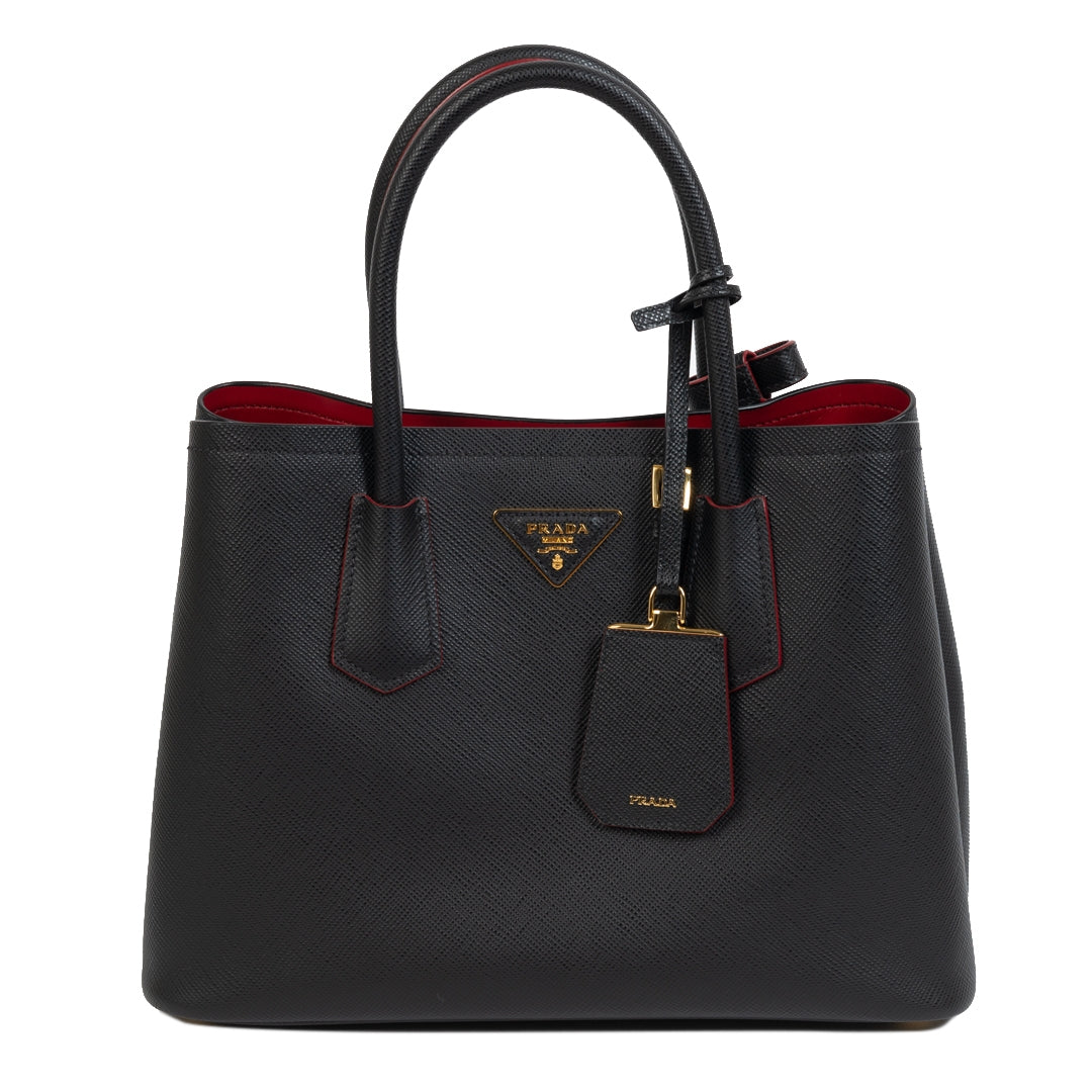 Prada Black Saffiano Leather Bag for the best price at Labellov secondhand luxury