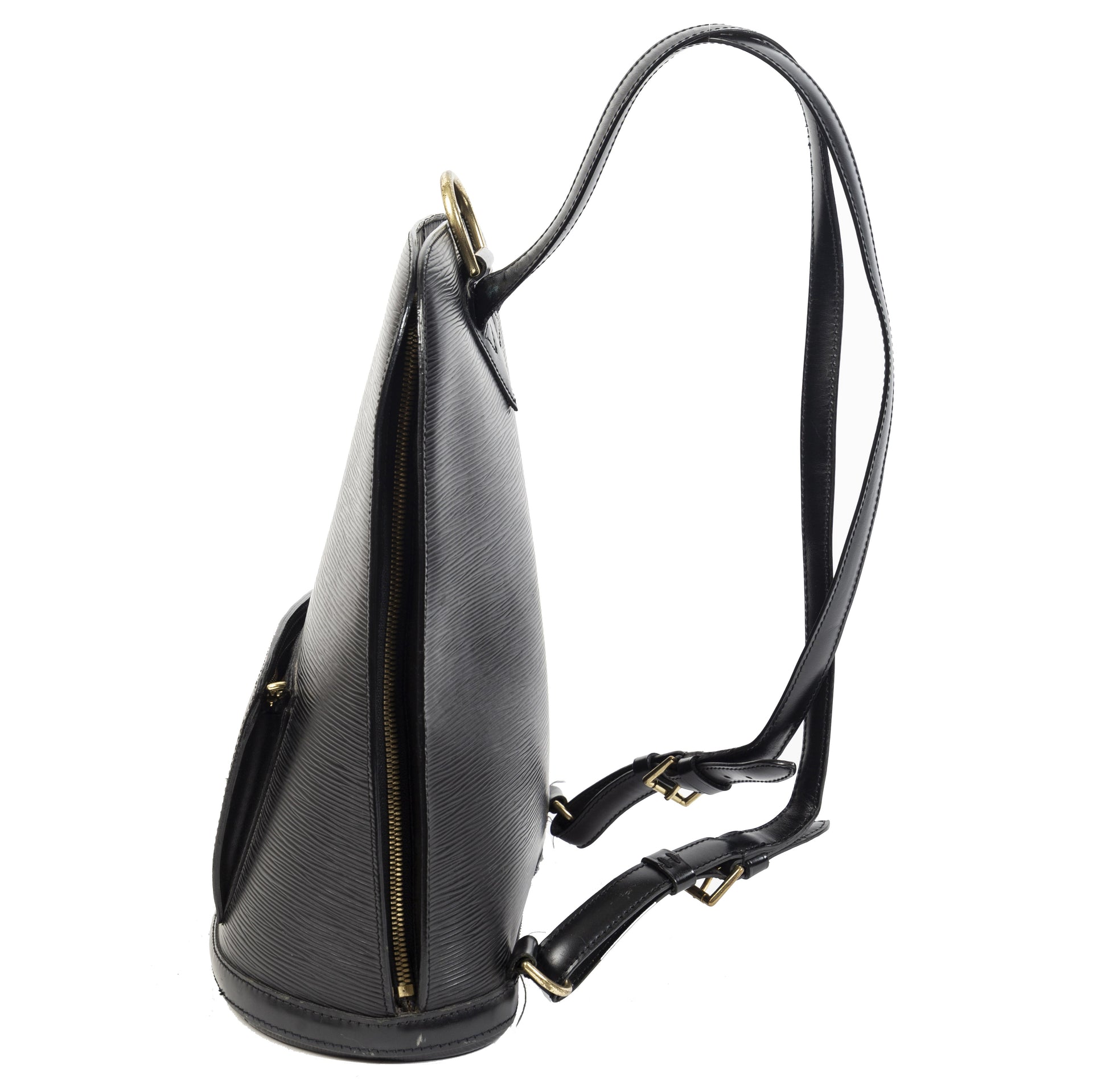 Authentieke Tweedehands Louis Vuitton Black Epi Leather Gobelins Backpack juiste prijs veilig online shoppen luxe merken webshop winkelen Antwerpen België mode fashion