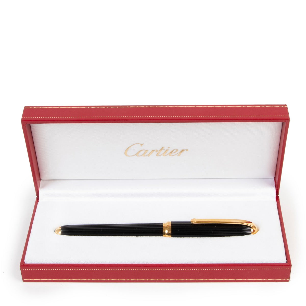 Shop safe online 100% authentic second hand Cartier Black Fontain Pen in very good condition at Labellov