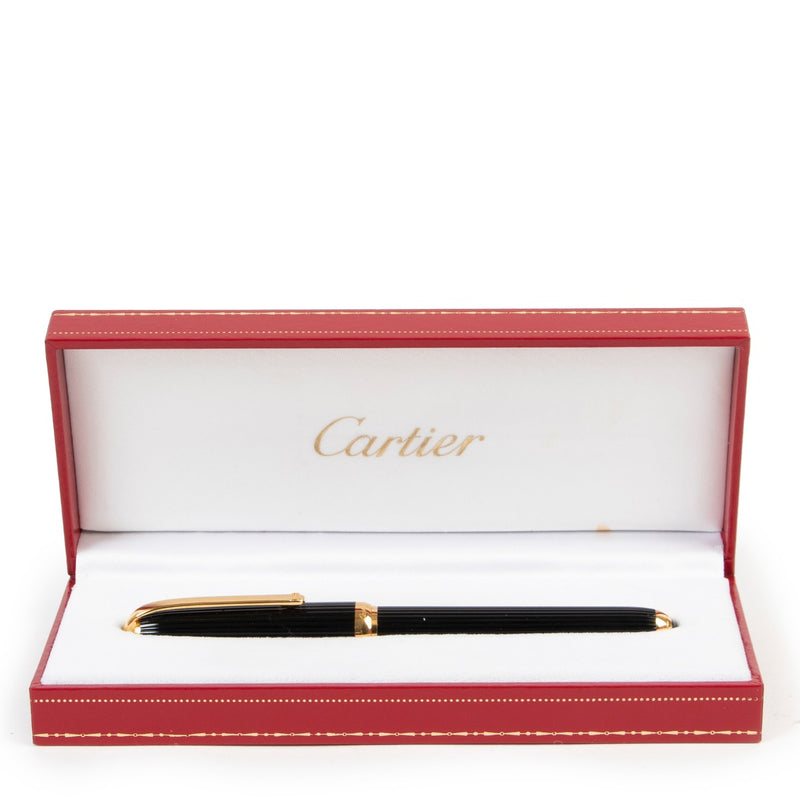 Shop safe online at Labellov in Antwerp this 100% authentic second hand Cartier Black Ballpoint Pen