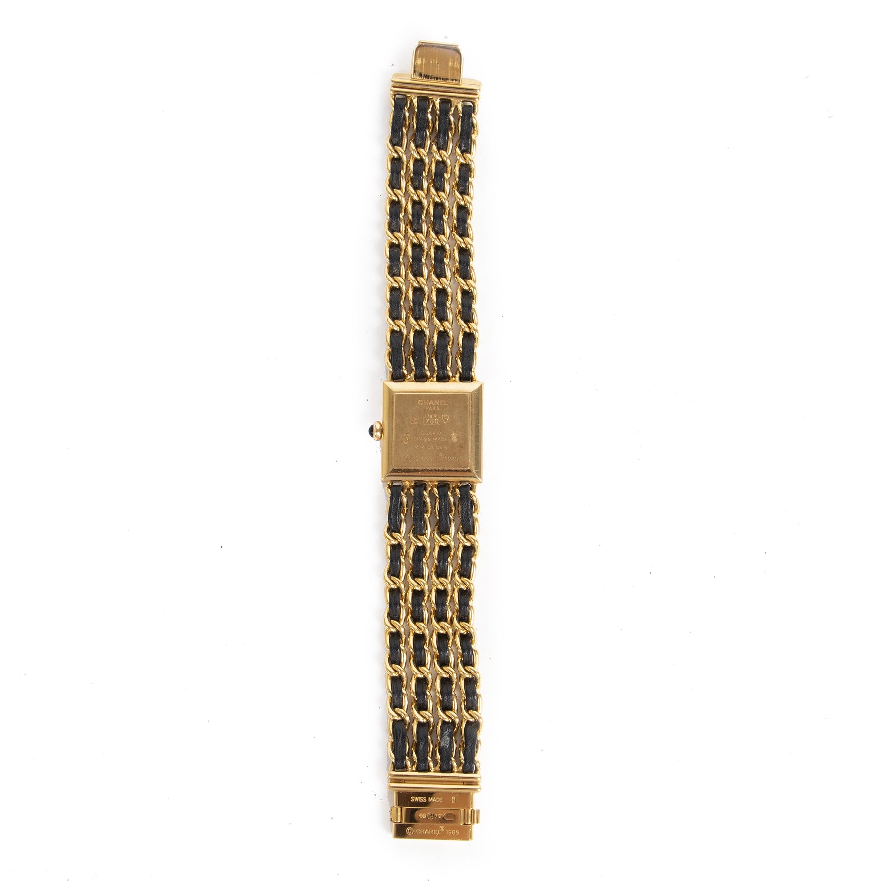 Koop en verkoop uw authentieke designer Chanel Woven Chain Mademoiselle 18K Watch