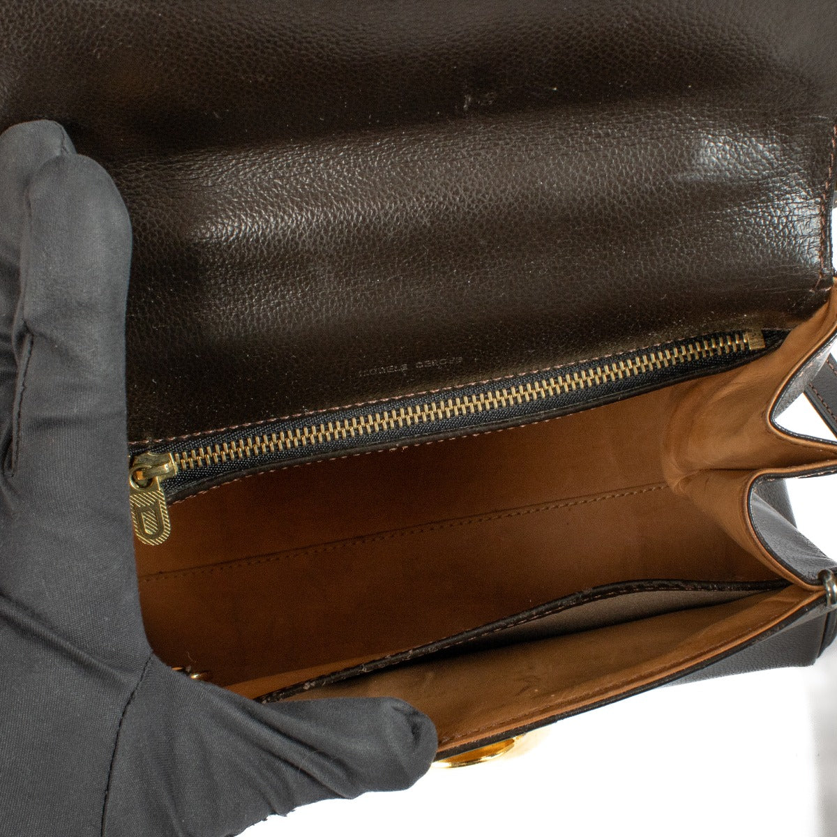 Delvaux Bruin Leren Brillant PM Tas