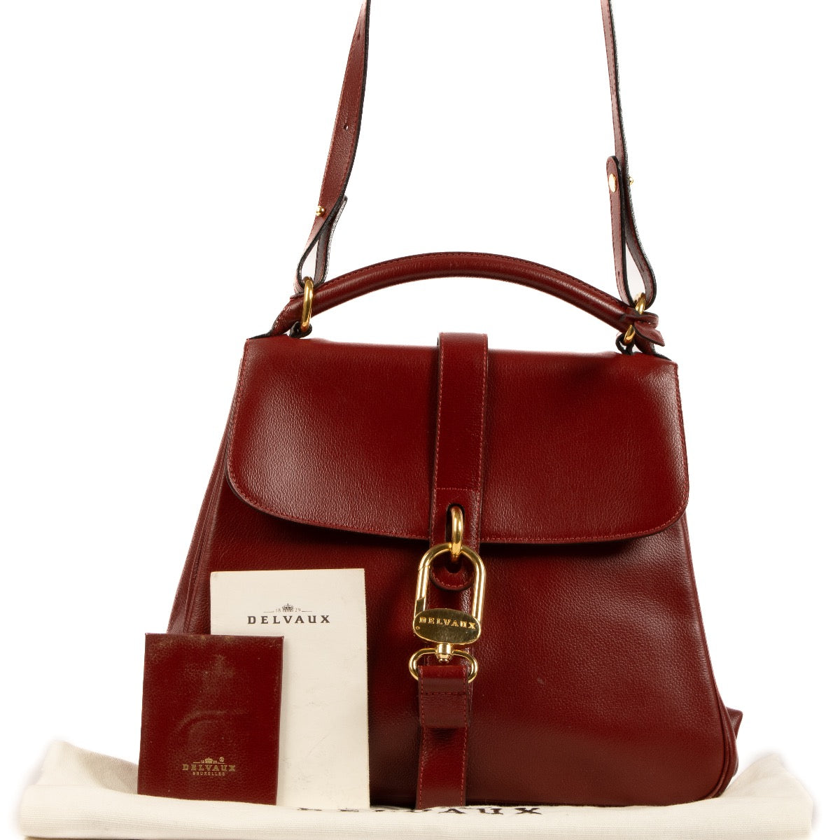 Sac bandoulière Delvaux Red Jumping Gin Fizz