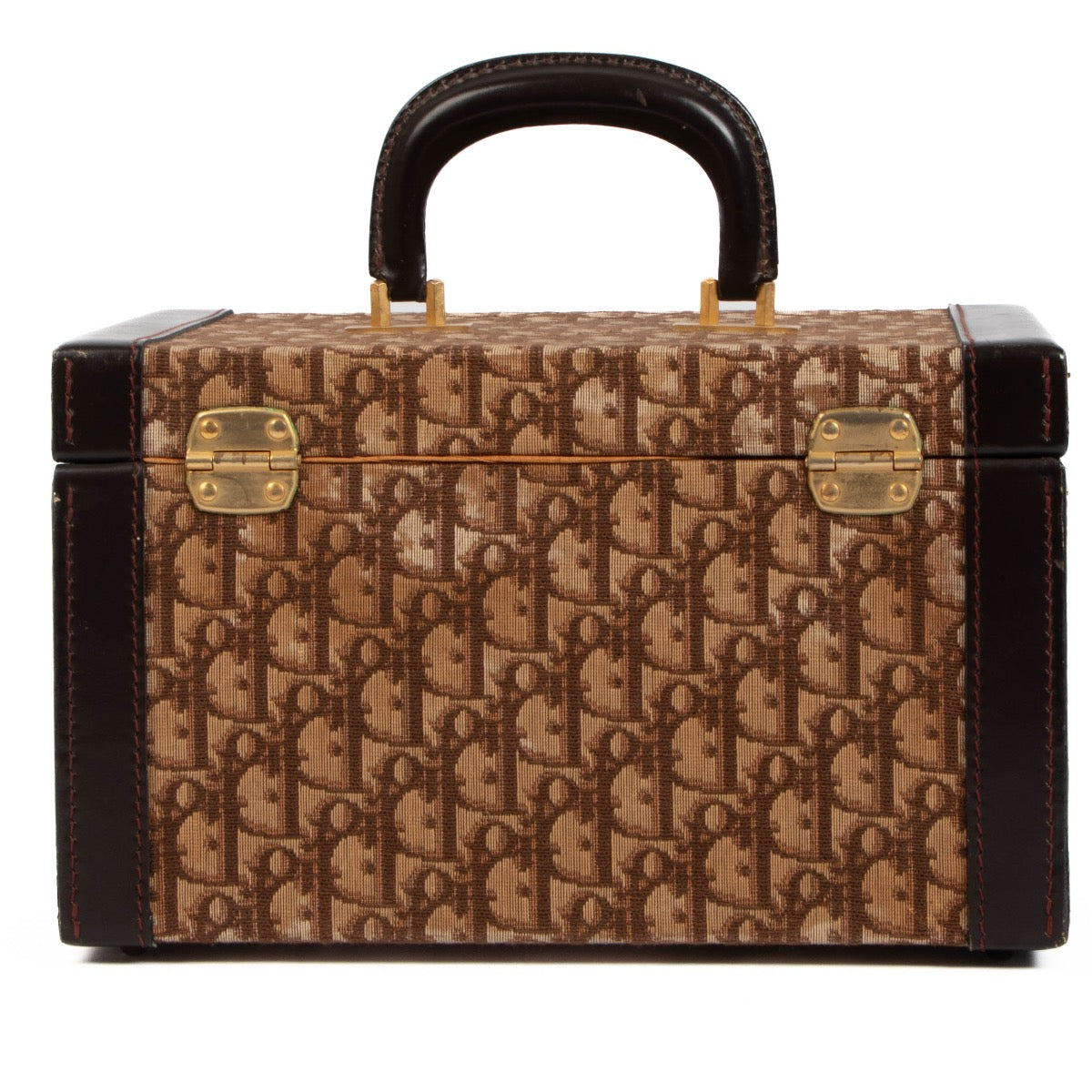 Shop 100% authentic second-hand Christian Dior Brown Oblique Vintage Vanity Case on Labellov.com