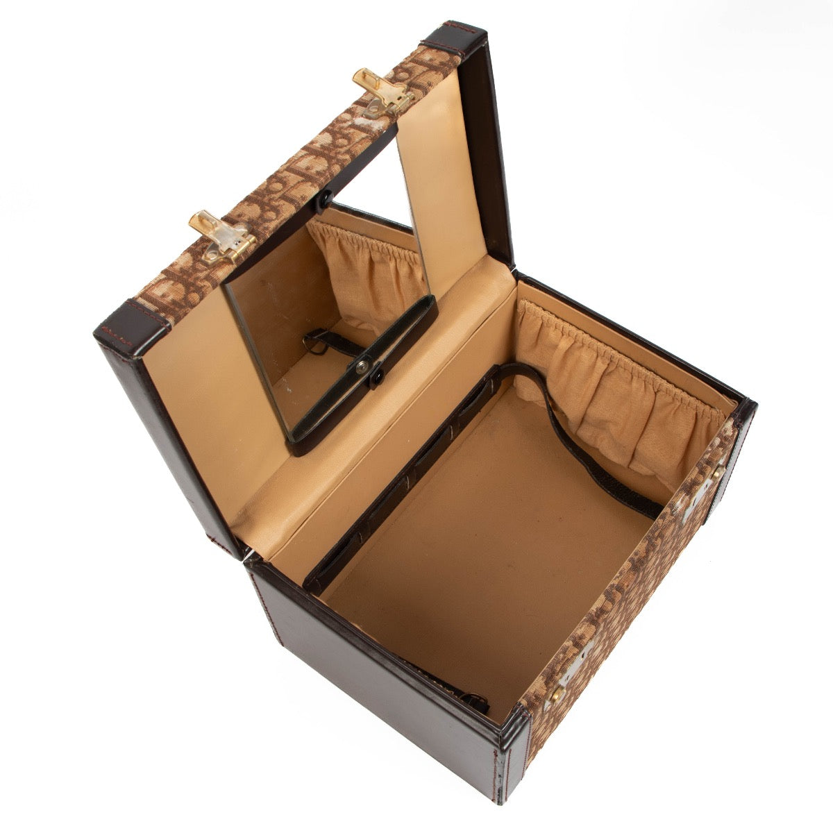 Shop 100% authentic second-hand Christian Dior Brown Oblique Vintage Vanity Case on Labellov.com