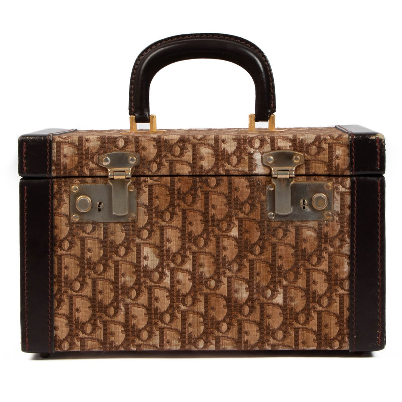 Shop 100% authentic second-hand Christian Dior Brown Oblique Vintage Vanity Case on Labellov.com