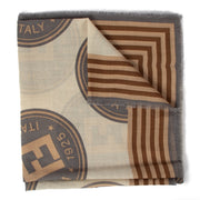 shop 100% authentic second hand Fendi Multicolor Logo Shawl on Labellov.com