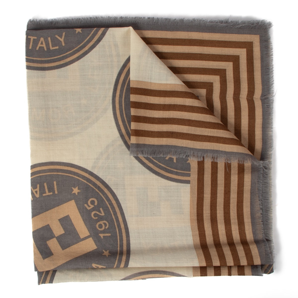 shop 100% authentic second hand Fendi Multicolor Logo Shawl on Labellov.com