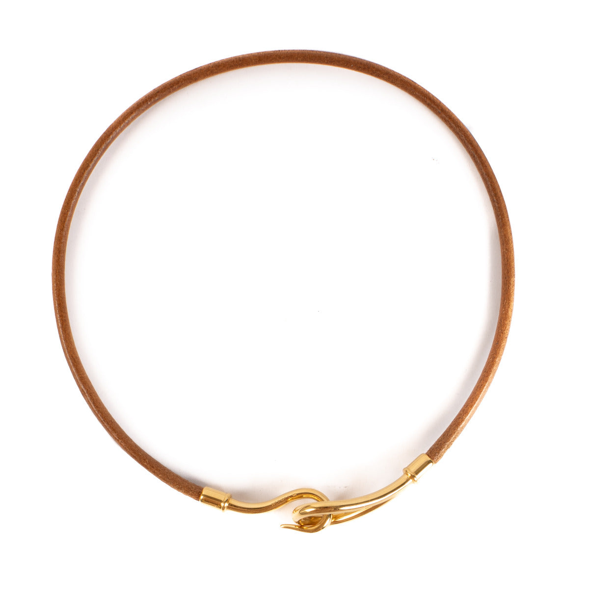 Hermès Brown Jumbo Leather Necklace