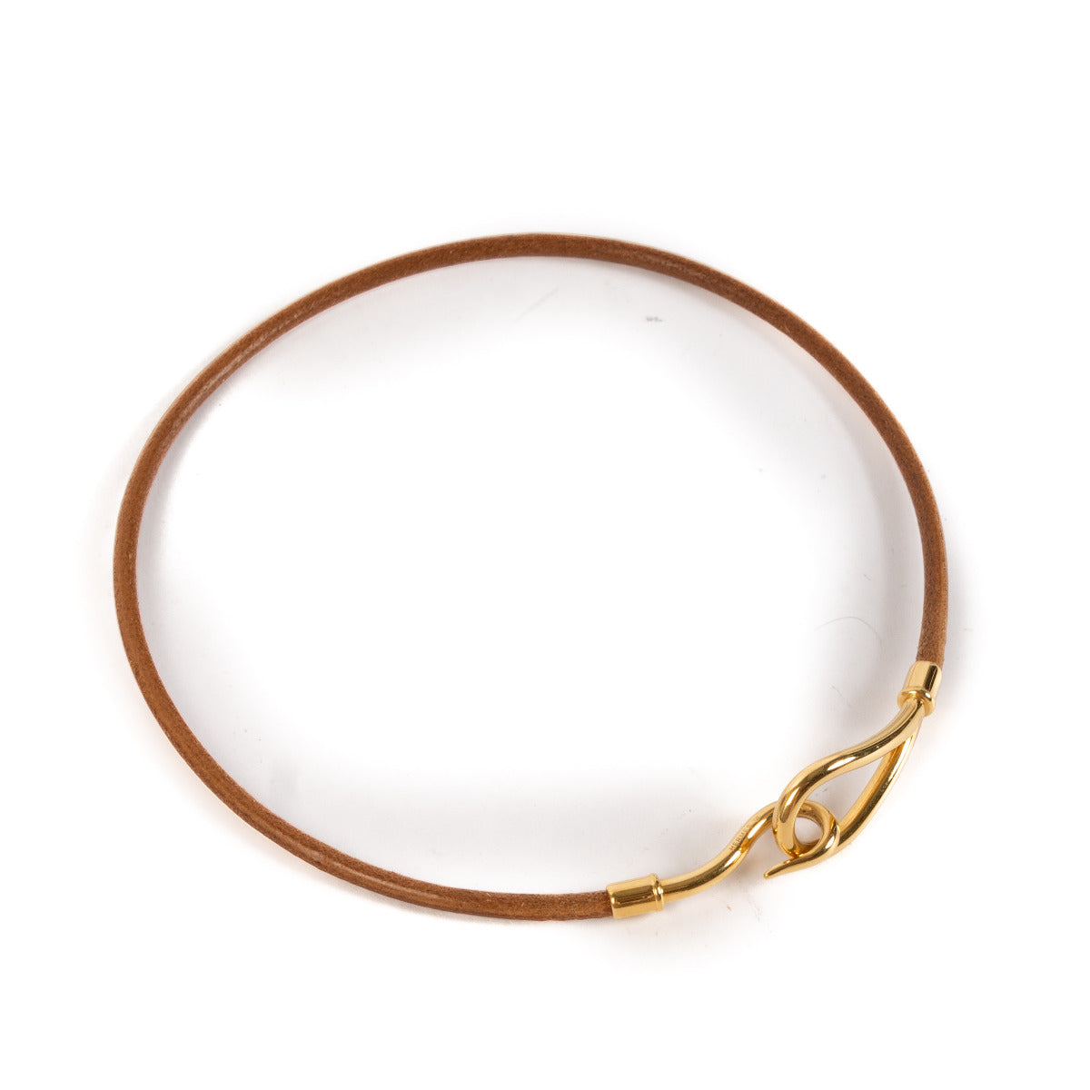 Hermès Bruine Jumbo Leren Ketting