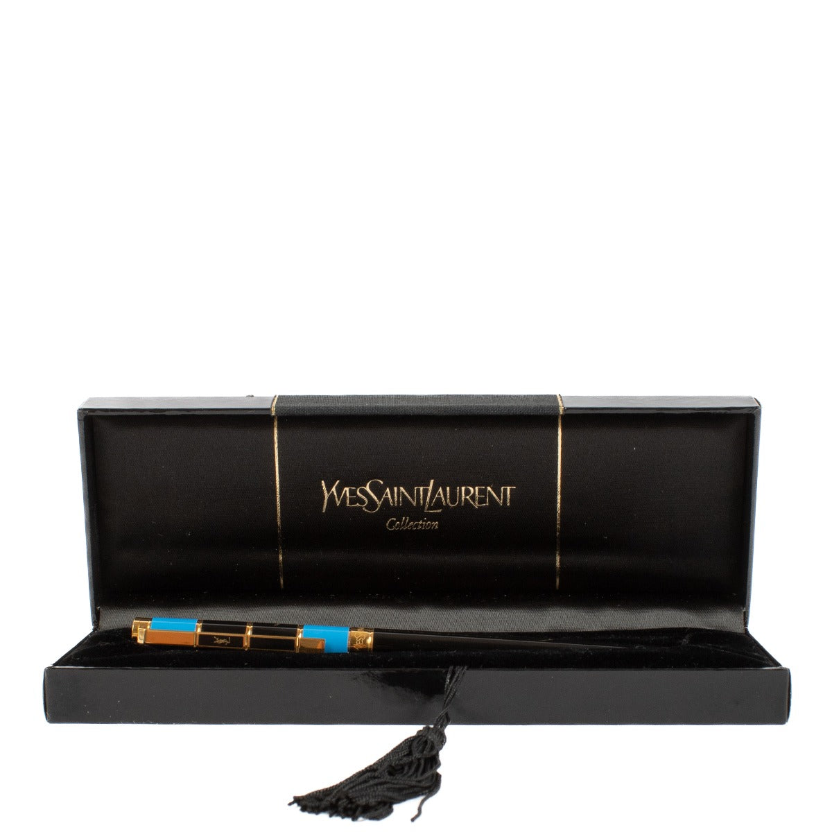 Yves Saint Laurent Vintage Gold/Lacquer Pens/Lighter Set