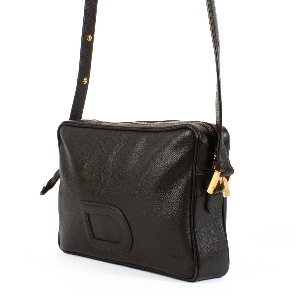 Delvaux Brown Leather Crossbody Camera Bag aan de beste prijs bij Labellov tweedehands luxe in Antwerpen en Knokke.
