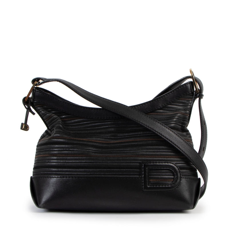 Buy an authentic second hand Delvaux Brown/ Black Toile De Cuir Crossbody in very good condition at Labellov.
